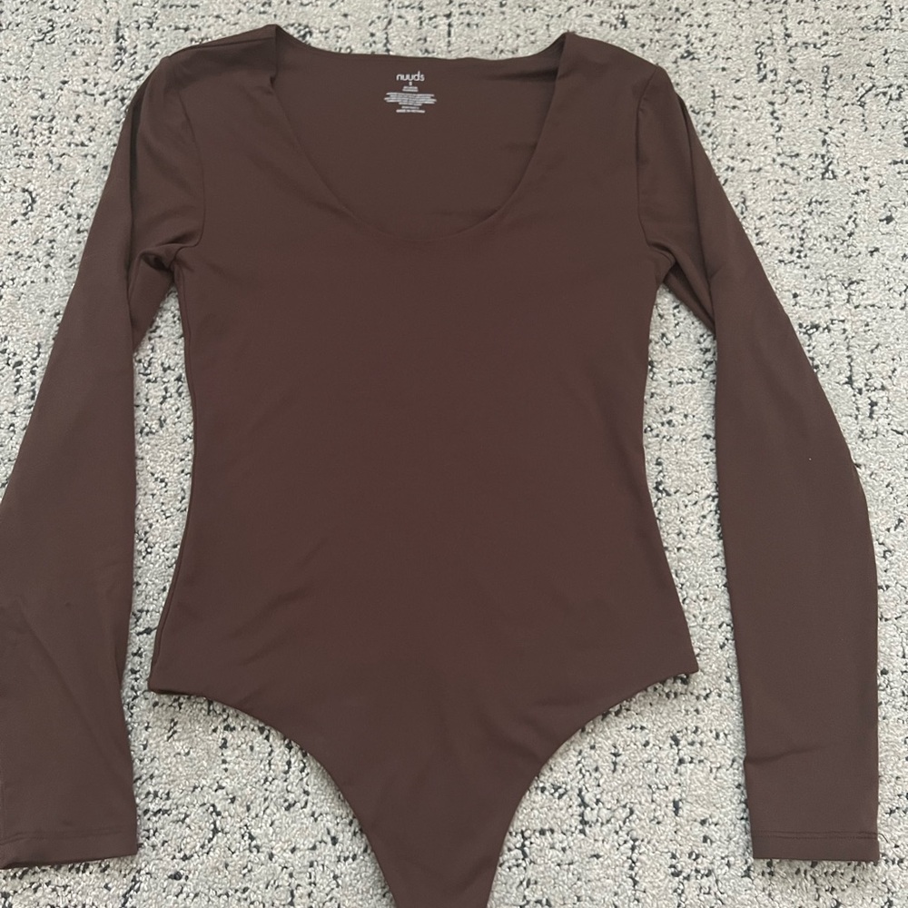 Nuuds Chocolate Long Sleeve Bodysuit